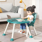 Silla Comedor Escritorio 2 en 1 Verde Turquesa